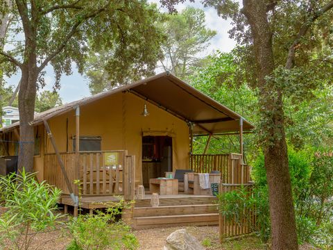 TENTE TOILE ET BOIS 5 personnes - LODGE SAFARI 5p 2ch ****