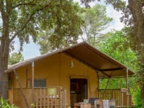 Tente en toile et en bois 5 personnes - Lodge Safari 5p 2ch ****
