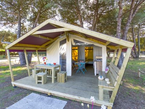 TENTE TOILE ET BOIS 5 personnes - Freeflower Standard 30m²