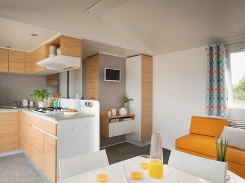 MOBILHOME 6 personnes - Premium 38m²+ TV + Climatisation