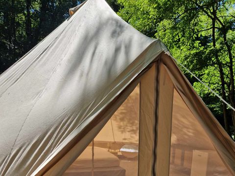 Tente en toile et en bois 4 personnes - Tente Lodge max 4pers (3 adultes max)
