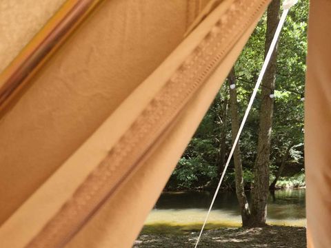 Tente en toile et en bois 4 personnes - Tente Lodge max 4pers (3 adultes max)