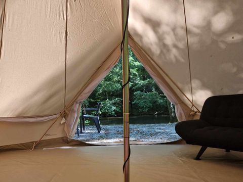 Tente en toile et en bois 4 personnes - Tente Lodge max 4pers (3 adultes max)
