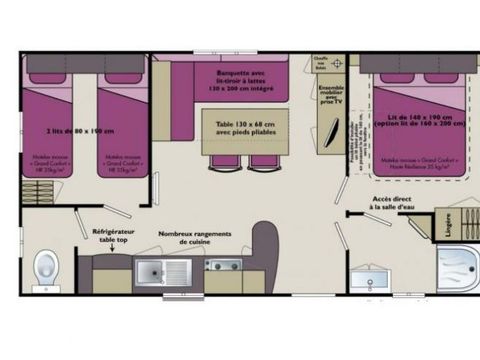 MOBILHOME 4 personnes - Mercure