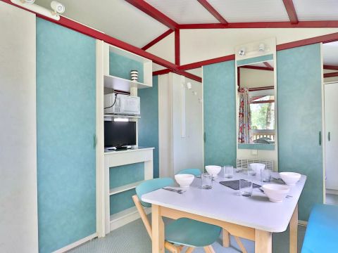 MOBILHOME 5 personnes - Mobil-Home Pêcheur 3 Pièces 5 Personnes + TV