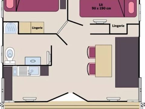 CHALET 4 personnes - Chalet 3 Pièces 4 Personnes + TV