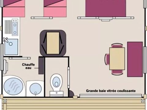 CHALET 5 personnes - Chalet Forêt 3 Pièces 5 Personnes + TV