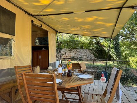 TENTE TOILE ET BOIS 4 personnes - Tente Marquise 2 chambres