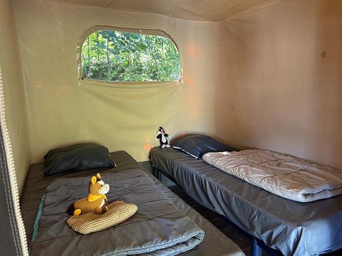 TENTE TOILE ET BOIS 4 personnes - Tente Marquise 2 chambres