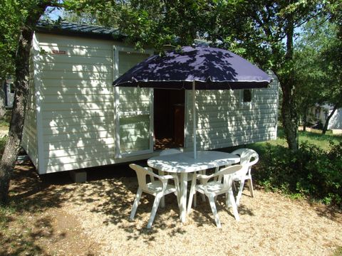 Mobilhome 4 personnes - Sans Sanitaire - Climatisation Réversible - Terrasse - 2 chambres - 18m² / Garrigue