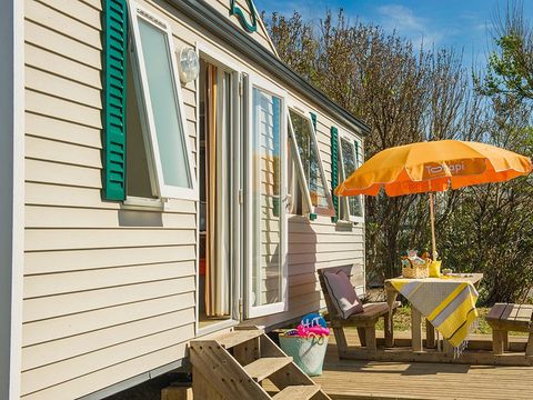 MOBILHOME 6 personnes - Mobil-home | Classic | 3 Ch. | 6 Pers. | Terrasse surélevée non couverte | 1 SDB | Clim. | TV