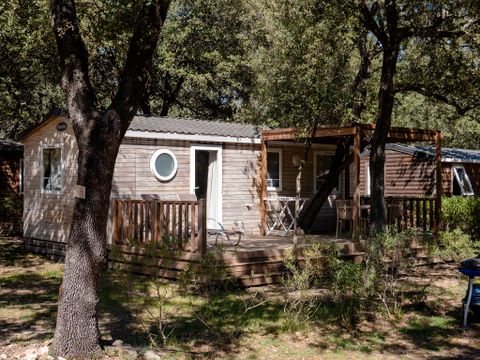 MOBILHOME 4 personnes - Comfort | 2 Ch. | 4 Pers. | Terrasse surélevée | 1 SDB | Clim. | TV