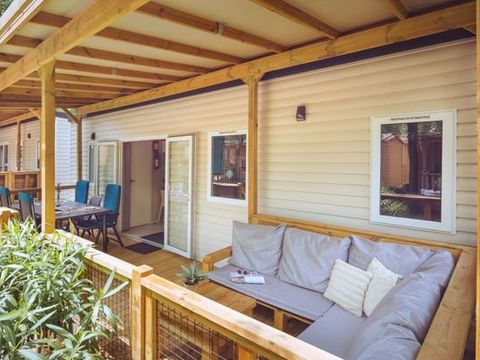 MOBILHOME 7 personnes - Premium 3 chambres Lounge sans TV 