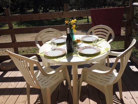 Tente en toile et en bois 4 personnes - Safari, 2 chambres (sans sanitaires)