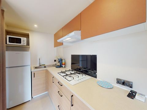MOBILHOME 4 personnes - 2 chambres confort (-8 ans) + Clim + TV