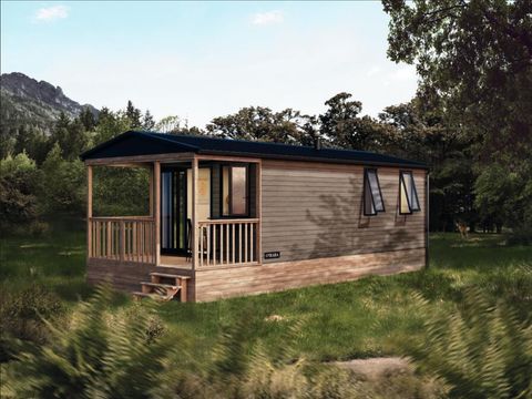 Hébergement 4 personnes - Mobil home Cottage Premium 2 Chambres - climatisation - Lave vaiselle