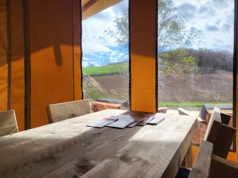 TENTE TOILE ET BOIS 4 personnes - Tente safari 4p avec sanitaires