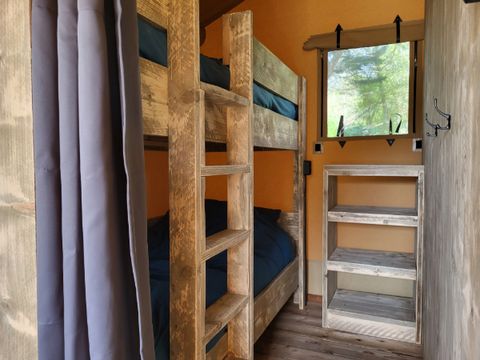 TENTE TOILE ET BOIS 4 personnes - Tente safari 4p avec sanitaires