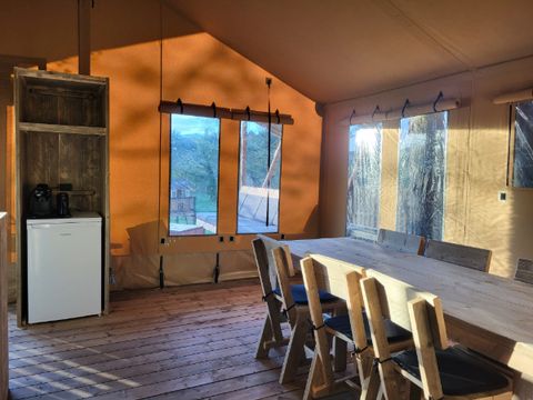 TENTE TOILE ET BOIS 6 personnes - Tente safari 6p avec sanitaires