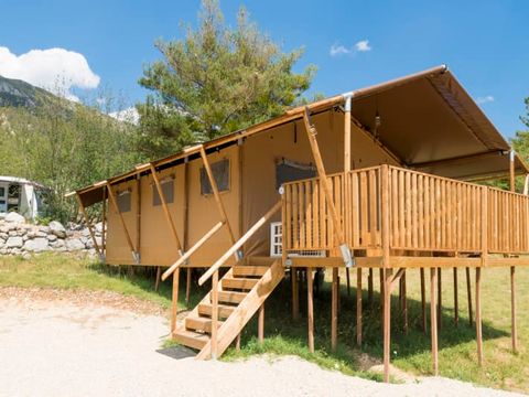 TENTE TOILE ET BOIS 5 personnes - Laurier
