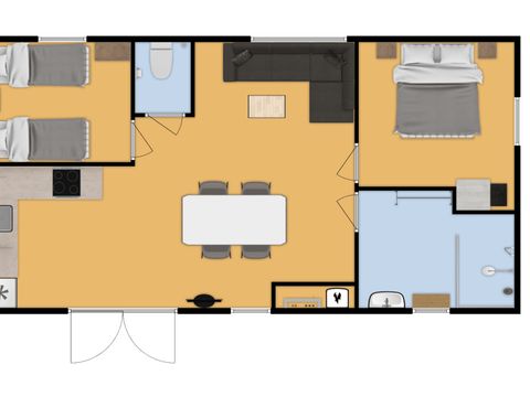 MOBILHOME 4 personnes - Thym