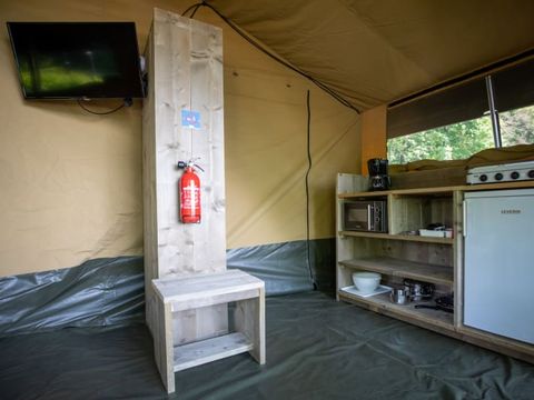 BUNGALOW TOILÉ 6 personnes - Bungalow tente Glamping Tournesol 4+2