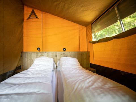 BUNGALOW TOILÉ 6 personnes - Bungalow tente Glamping Tournesol 4+2