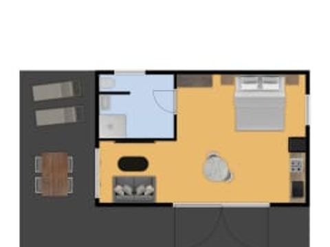 MOBILHOME 2 personnes - Olive