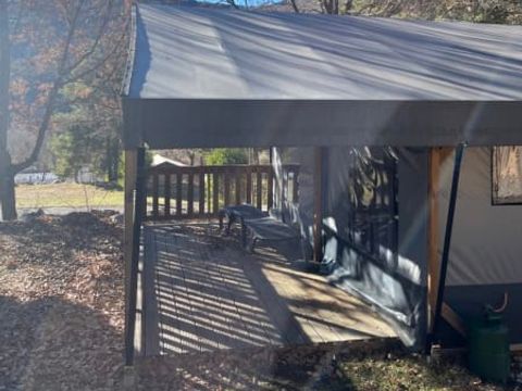 BUNGALOW TOILÉ 4 personnes - Bungalow tente Glamping Camomille