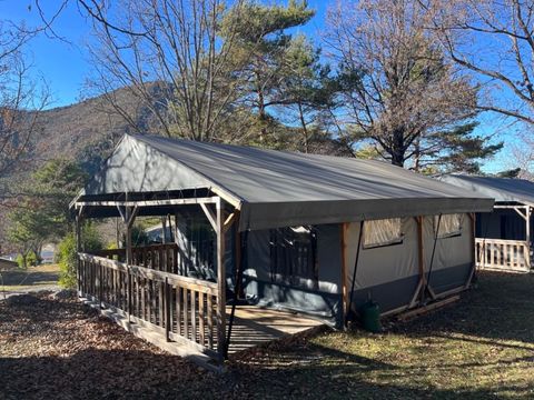 BUNGALOW TOILÉ 4 personnes - Bungalow tente Glamping Camomille
