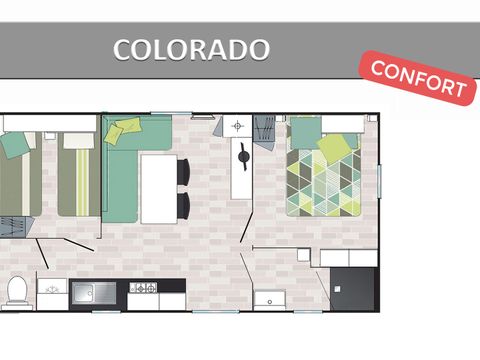 MOBILHOME 6 personnes - COLORADO CONFORT