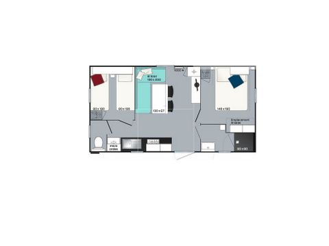 MOBILHOME 5 personnes - Super Mercure 4/5 personnes