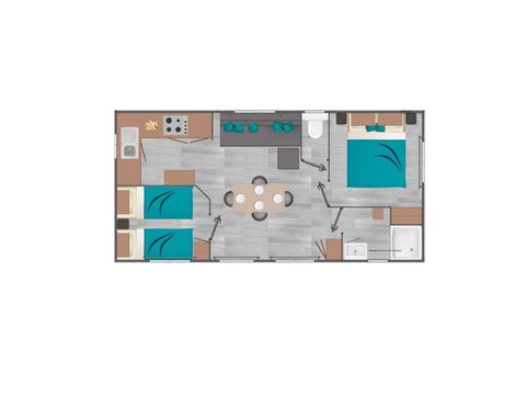 MOBILHOME 4 personnes - Savanah 4 personnes