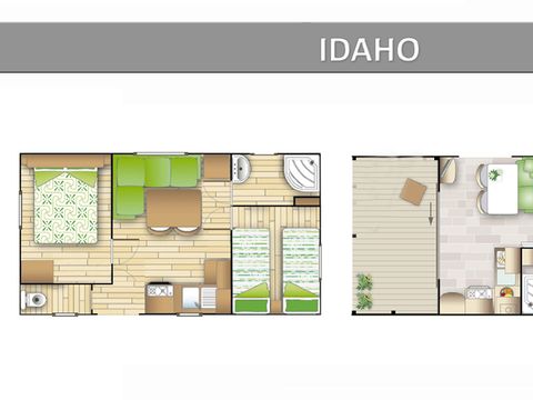 MOBILHOME 4 personnes - IDAHO ECO.