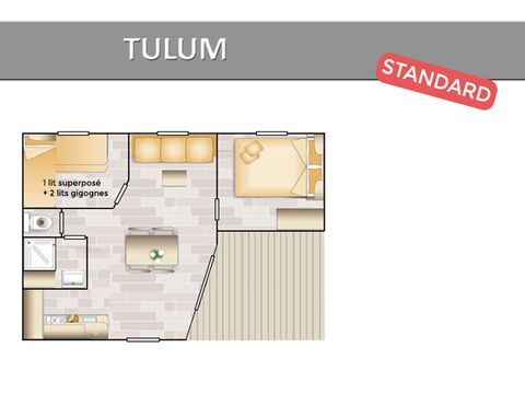 MOBILHOME 5 personnes - TULUM STANDARD.