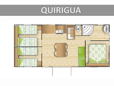 MOBILHOME 6 personnes - QUIRIGUA STANDARD.