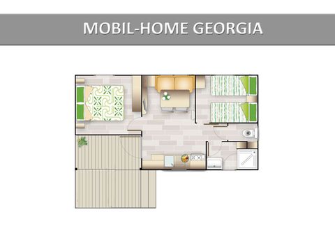 MOBILHOME 4 personnes - GEORGIA STANDARD.