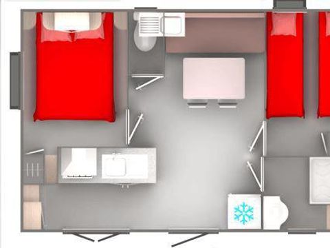 MOBILHOME 4 personnes - 2 chambres