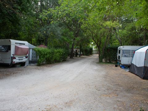 Emplacement - Forfait Confort (1 tente, caravane ou camping-car / 1 voiture / électricité 8A) 80m² / 120m² 2/6 pers