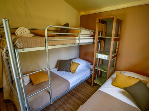 Tente en toile et en bois 5 personnes - Glamping Lodge