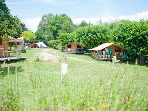 TENTE TOILE ET BOIS 5 personnes - Tente Safari - 4 ad + 1 enf - sans sanitaires