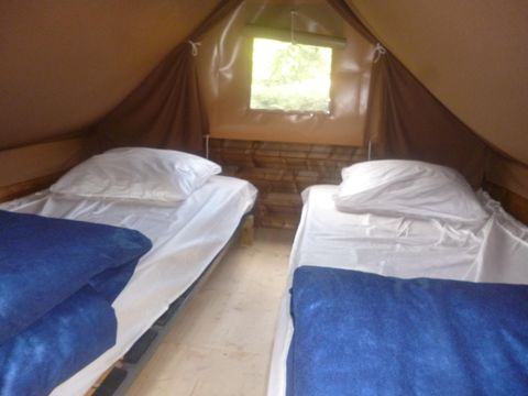 TENTE TOILE ET BOIS 2 personnes - Bivouac 5m² - sans sanitaires 