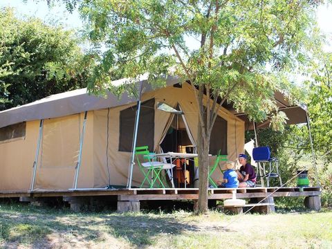 TENTE 5 personnes - Ciela Nature Lodge - 2 chambres - Cuisine – Salle de bain