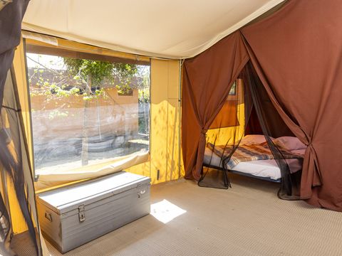 TENTE 5 personnes - Tente Nature Lodge - 2 chambres - Cuisine  – Salle de bain TENTE 5 personnes - Tente Nature Lodge - 2 chambres - Cuisine  – Salle de bain