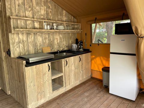 Tente en toile et en bois 6 personnes - Lodge Safari
