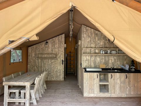 Tente en toile et en bois 6 personnes - Lodge Safari