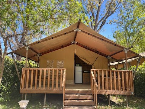 Tente en toile et en bois 4 personnes - Lodge Safari 27 m²