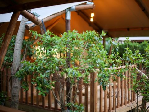 Tente en toile et en bois 4 personnes - Lodge Safari 27 m²