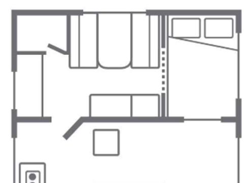 CARAVANE 2 personnes - (Sans sanitaires)