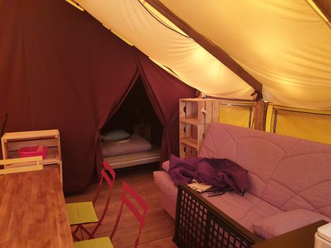 Tente en toile et en bois 7 personnes - Lodge Crusoé